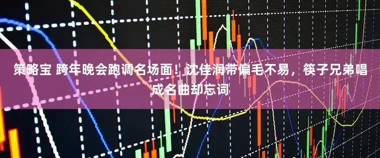 策略宝 跨年晚会跑调名场面！沈佳润带偏毛不易，筷子兄弟唱成名曲却忘词